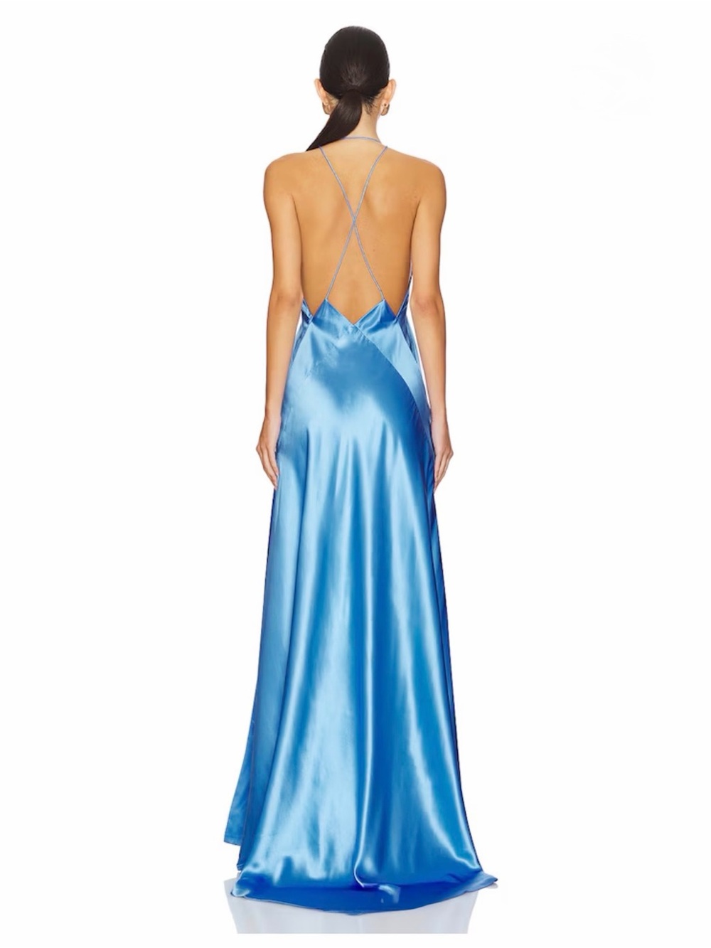MICHAEL LO SORDO Alexandra Silk-Satin Gown Size US 2 - Picture 5 of 12